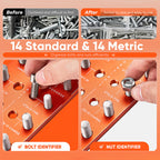 Universal Thread Identifier Tool - SAKER® Nut and Bolt Thread Checker