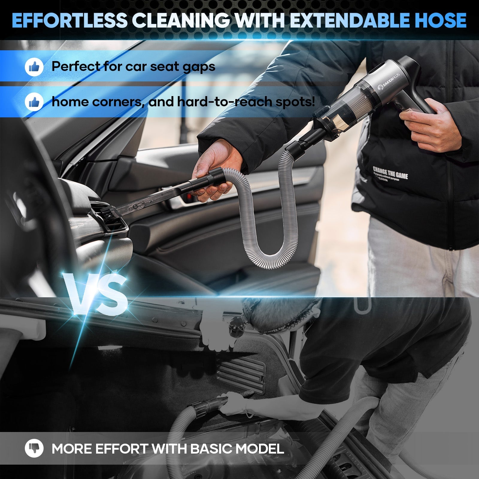 SakerPlus Hand Held Car Vacuum Cordless