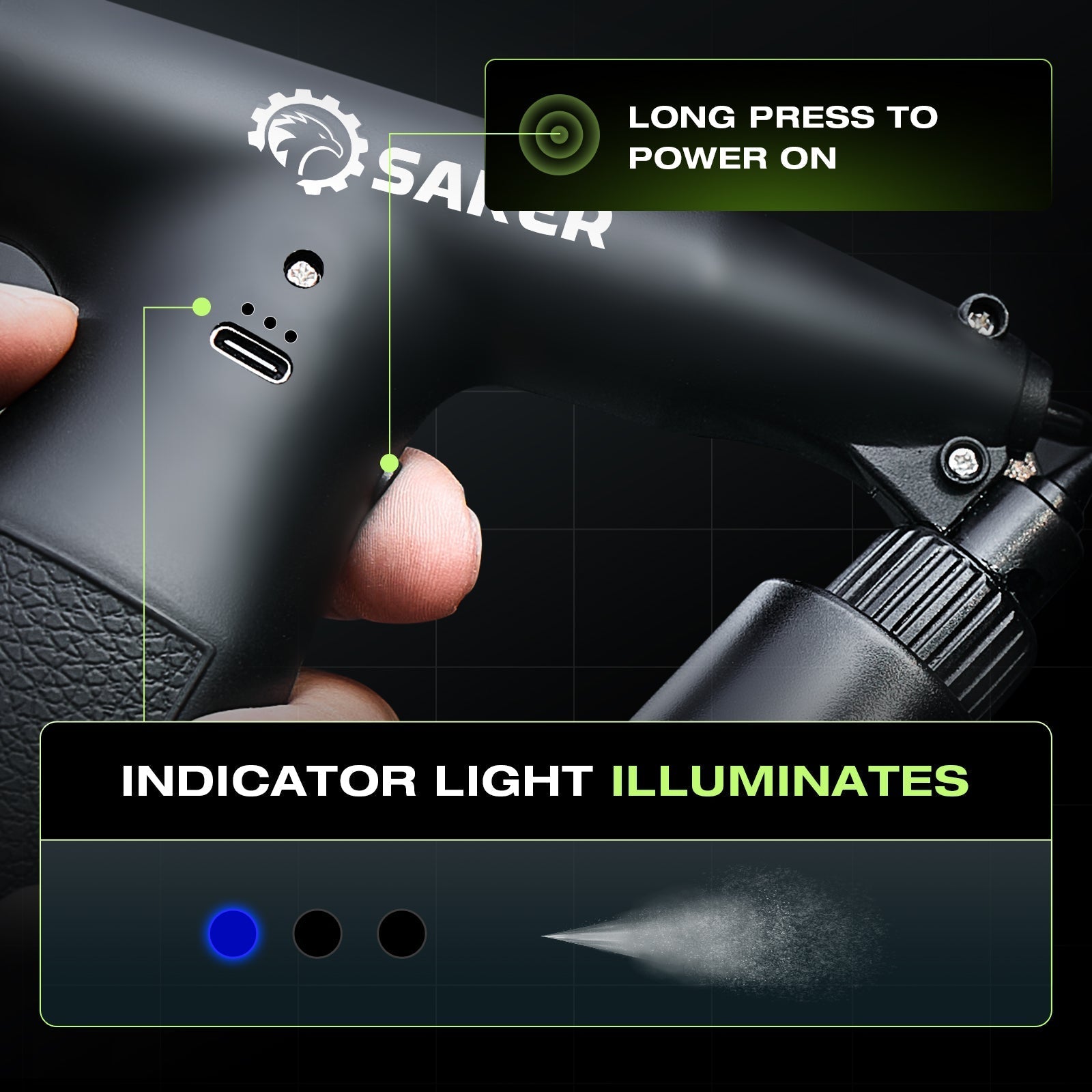 Versatile Automotive and DIY Painting Tool - SAKER® Electric Spray Paint Gun