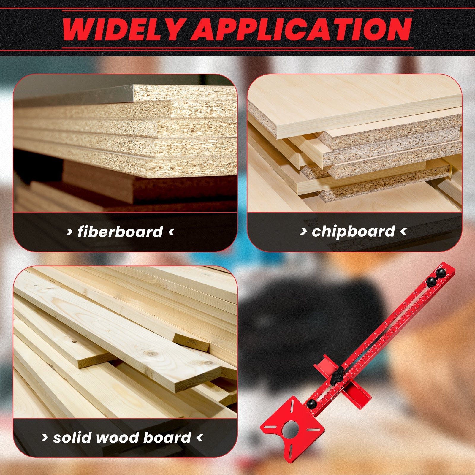 Robust Woodworking Bracket for Milling Tasks - SAKER® 4 in 1 Router Milling Groove Bracket