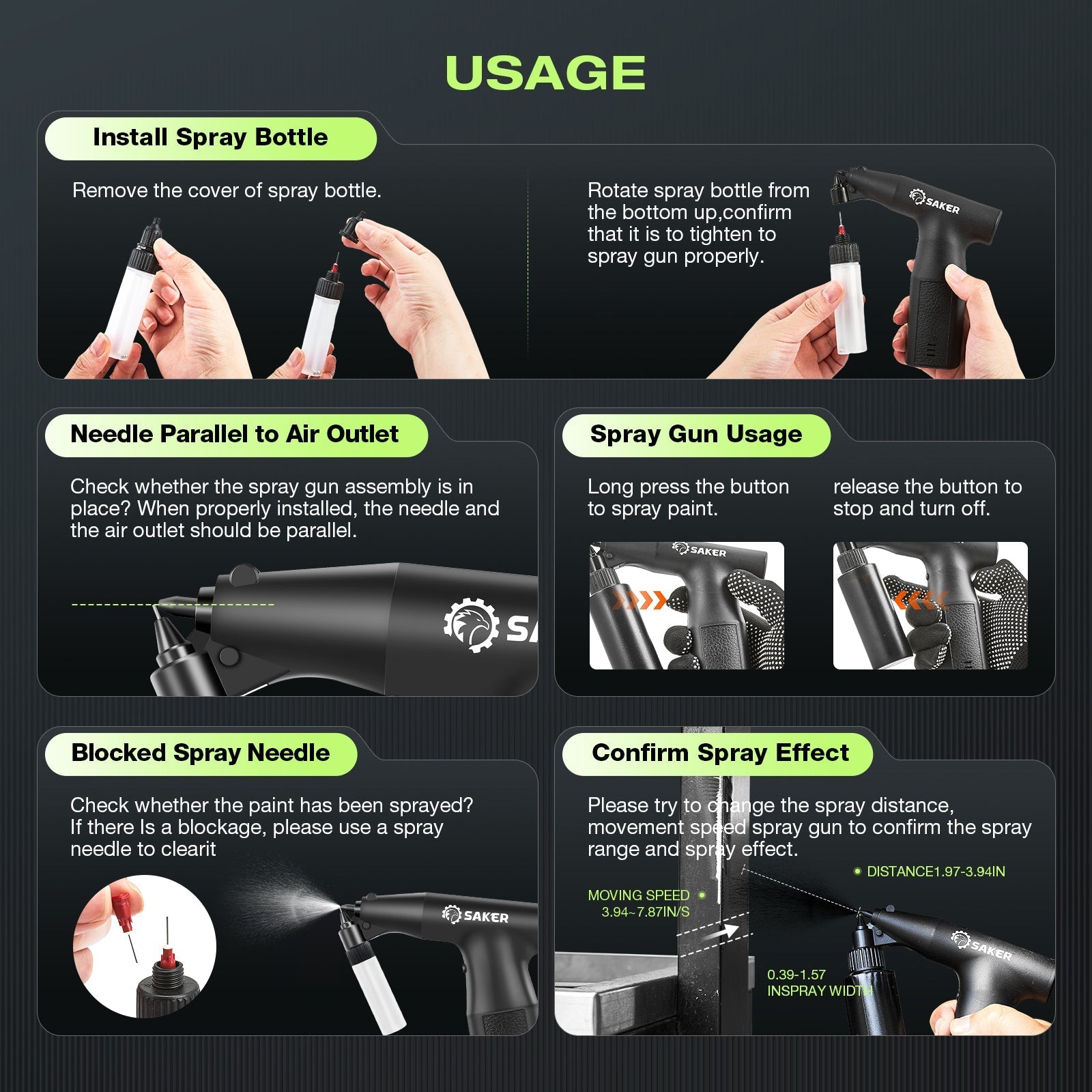 Versatile Automotive and DIY Painting Tool - SAKER® Electric Spray Paint Gun