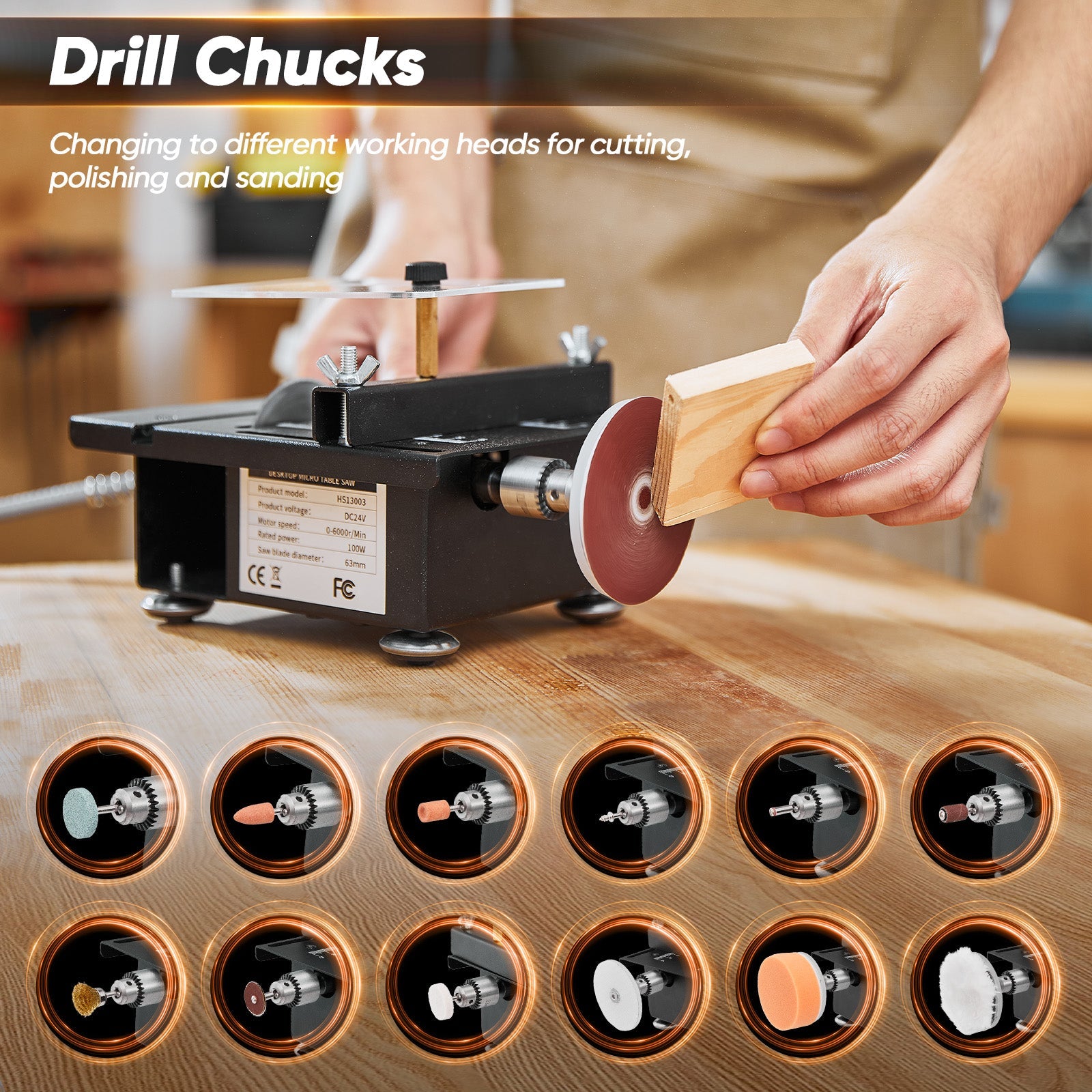Sakerplus® Mini Multifunctional Table Saw