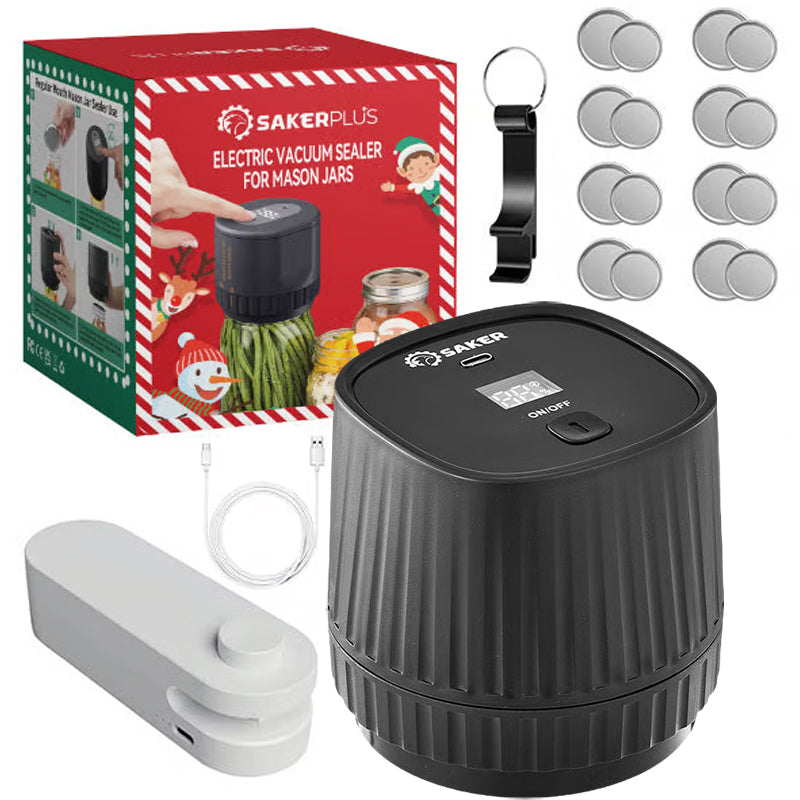Efficient Food Saver - SakerPlus Electric Vacuum Sealer For Mason Jars