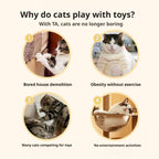 Sakerplus® Interactive Cat Toy Automatic Chasing Play