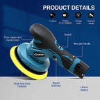 Sakerplus Cordless Car Buffer Polisher