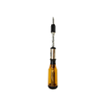 SAKERPLUS Push Pull Ratchet Screwdriver With 5 Screwdriver Heads