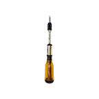 SAKERPLUS Push Pull Ratchet Screwdriver With 5 Screwdriver Heads