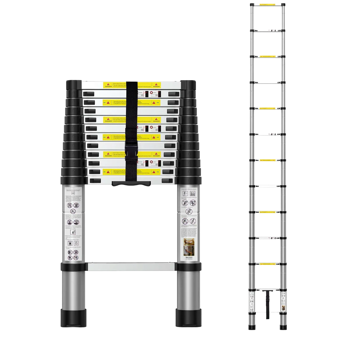 Sakerplus® Portable Collapsible Extension Ladder