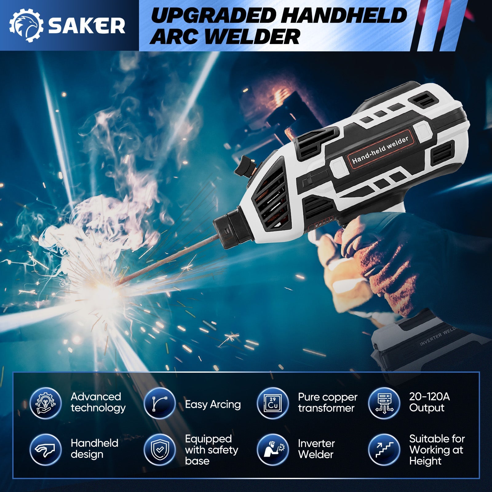 Sakerplus Welding Gloves – Heat-Resistant Accessories for Portable Welders
