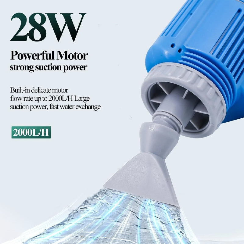 Sakerplus Electric Aquarium Gravel Cleaner with Filter