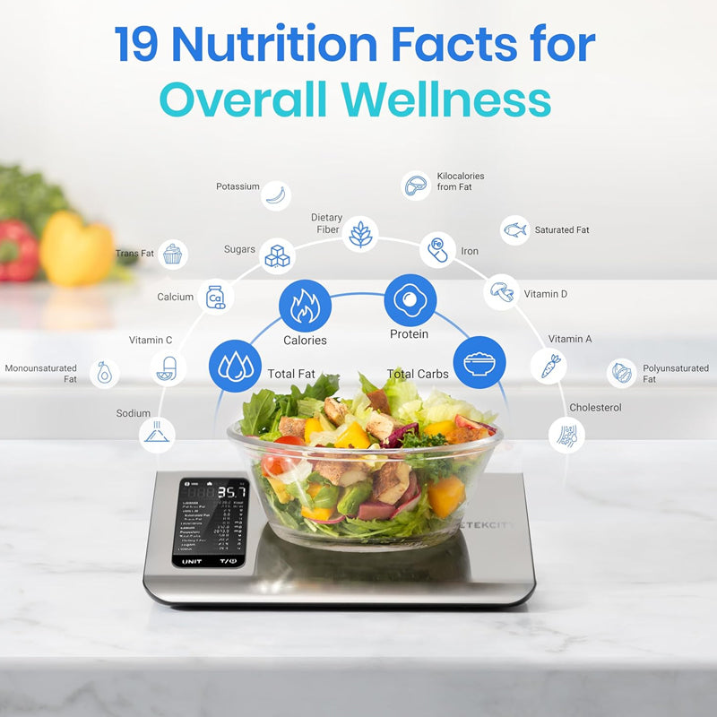 Sakerplus® Smart Nutrition Tracking Kitchen Scale