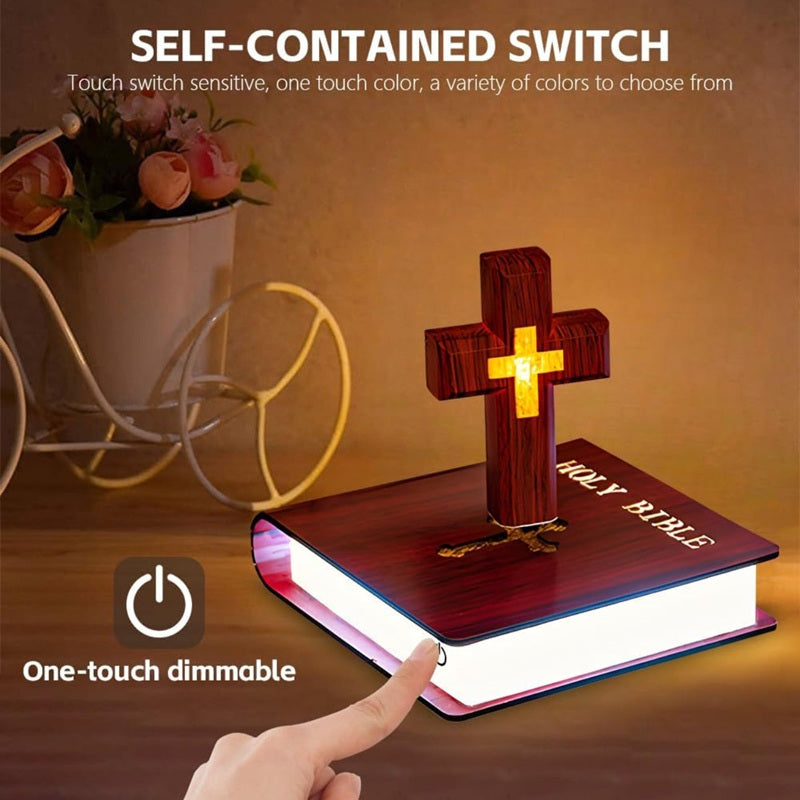 Sakerplus® Levitating Magnetic Floating Cross Lamp