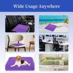 Sakerplus® Extra Large Purple Gel Seat Cushion