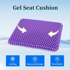 Sakerplus® Extra Large Purple Gel Seat Cushion