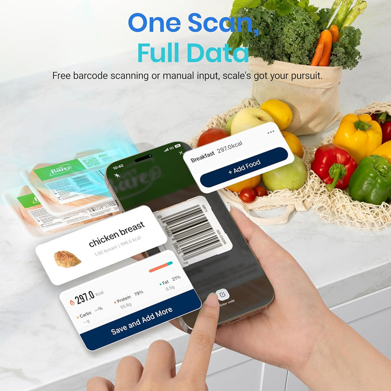 Sakerplus® Smart Nutrition Tracking Kitchen Scale