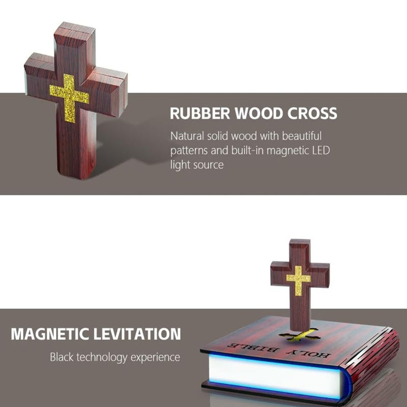 Sakerplus® Levitating Magnetic Floating Cross Lamp