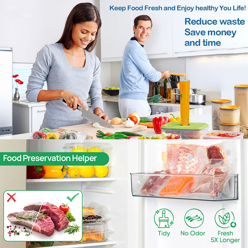 Sakerplus® Vacuum Sealer with Reusable Bags