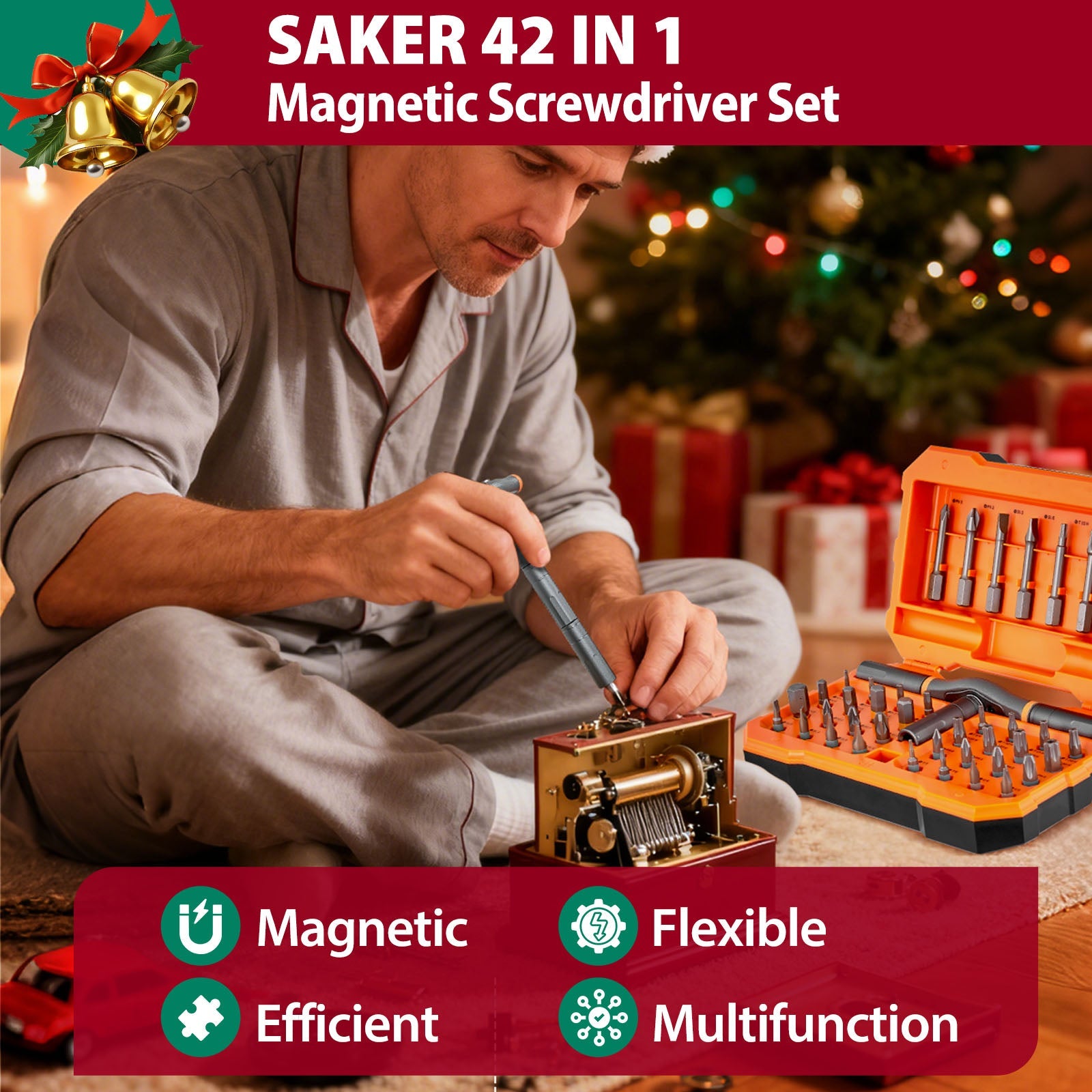 Sakerplus® 42 in 1 Magnetic Screwdriver Set