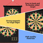 Sakerplus® Magnetic Dart Board Double-Sided Game