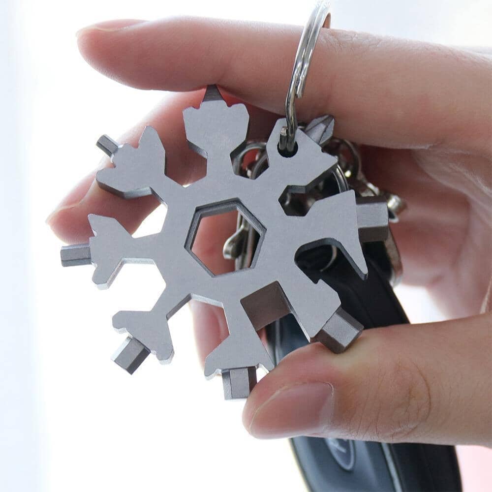 Sakerplus 18-in-1 Stainless Steel Snowflakes Multi-tool