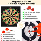 Sakerplus® Magnetic Dart Board Double-Sided Game