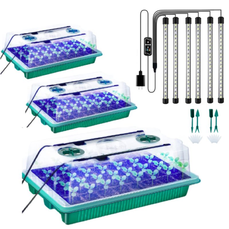 Sakerplus Seed Starter Tray with Grow Light