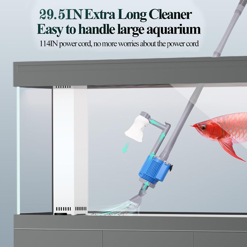 Sakerplus Electric Aquarium Gravel Cleaner with Filter