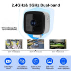 Sakerplus® Smart 2K Window Security Camera