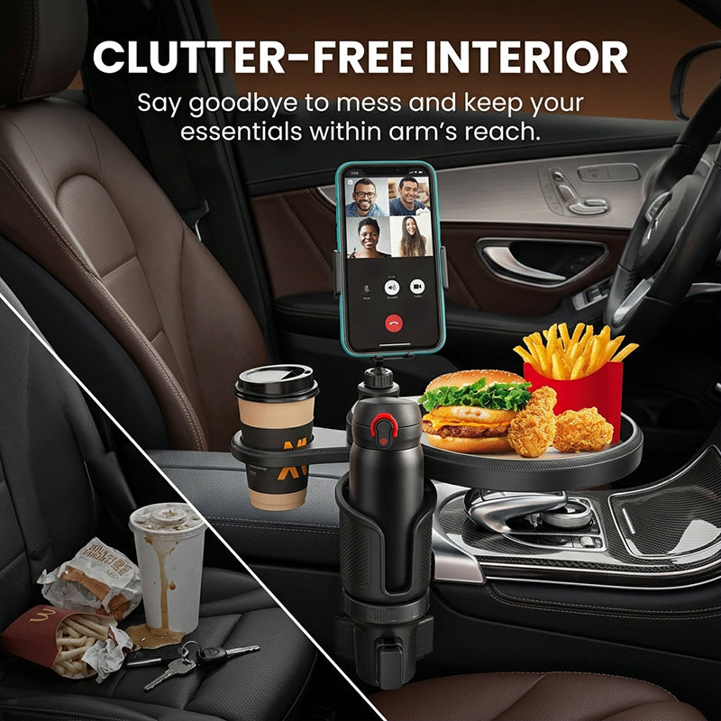 Sakerplus® Car Cup Holder Tray Organizer