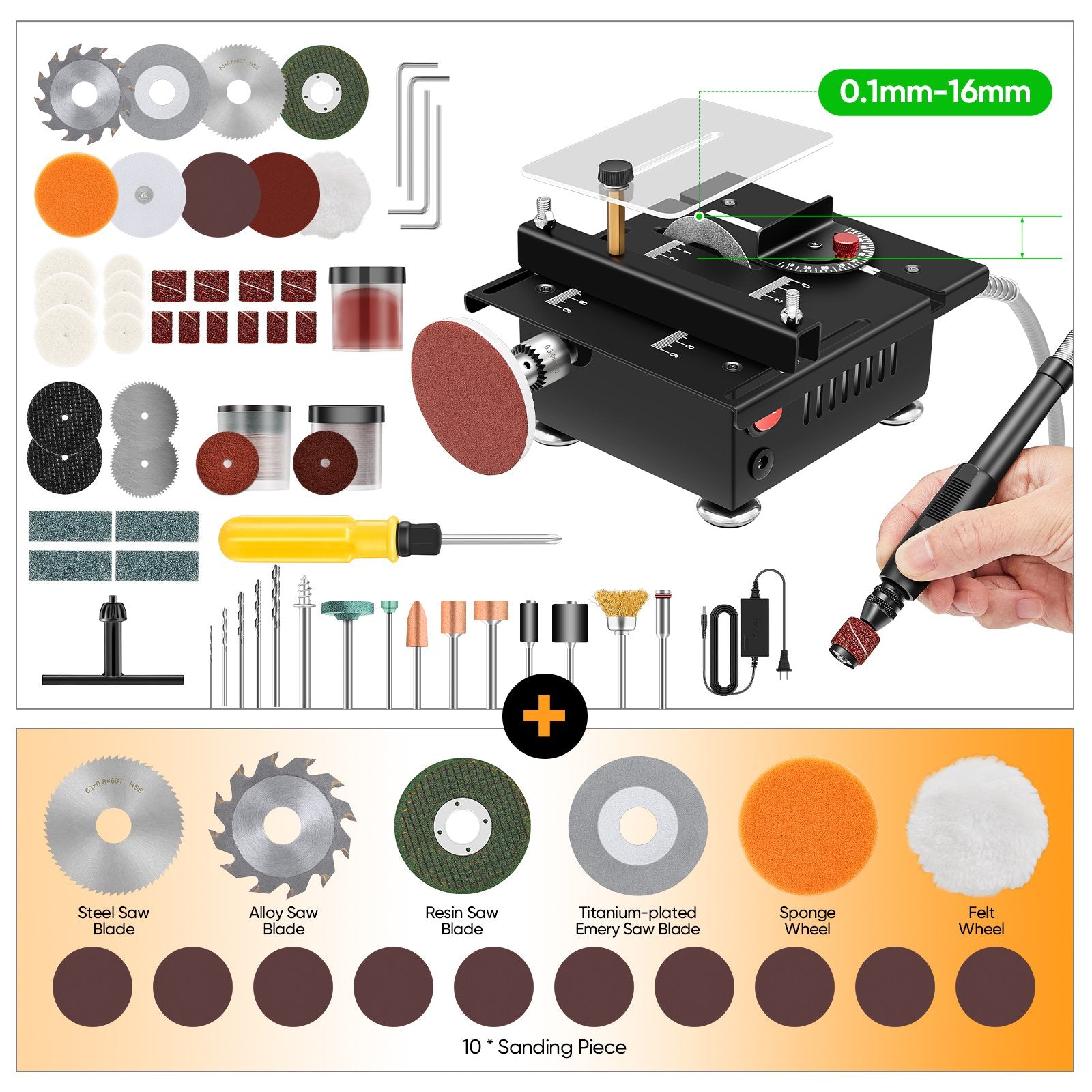 Sakerplus® Mini Multifunctional Table Saw