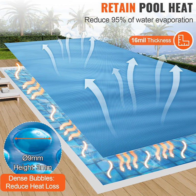 Sakerplus® Heavy Duty Solar Pool Cover
