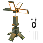Sakerplus® Outdoor Lighting Solution - SakerPlus Camping Lantern with Four Led Lamps