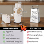 Sakerplus® Effortless Rotary Cheese Grater System