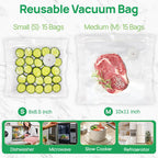 Sakerplus® Vacuum Sealer with Reusable Bags