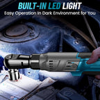 Sakerplus Cordless Electric Ratchet Wrench Set