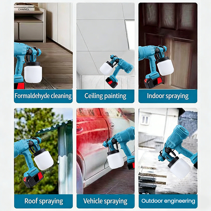 Sakerplus® Cordless High Atomization Electric Paint Sprayer