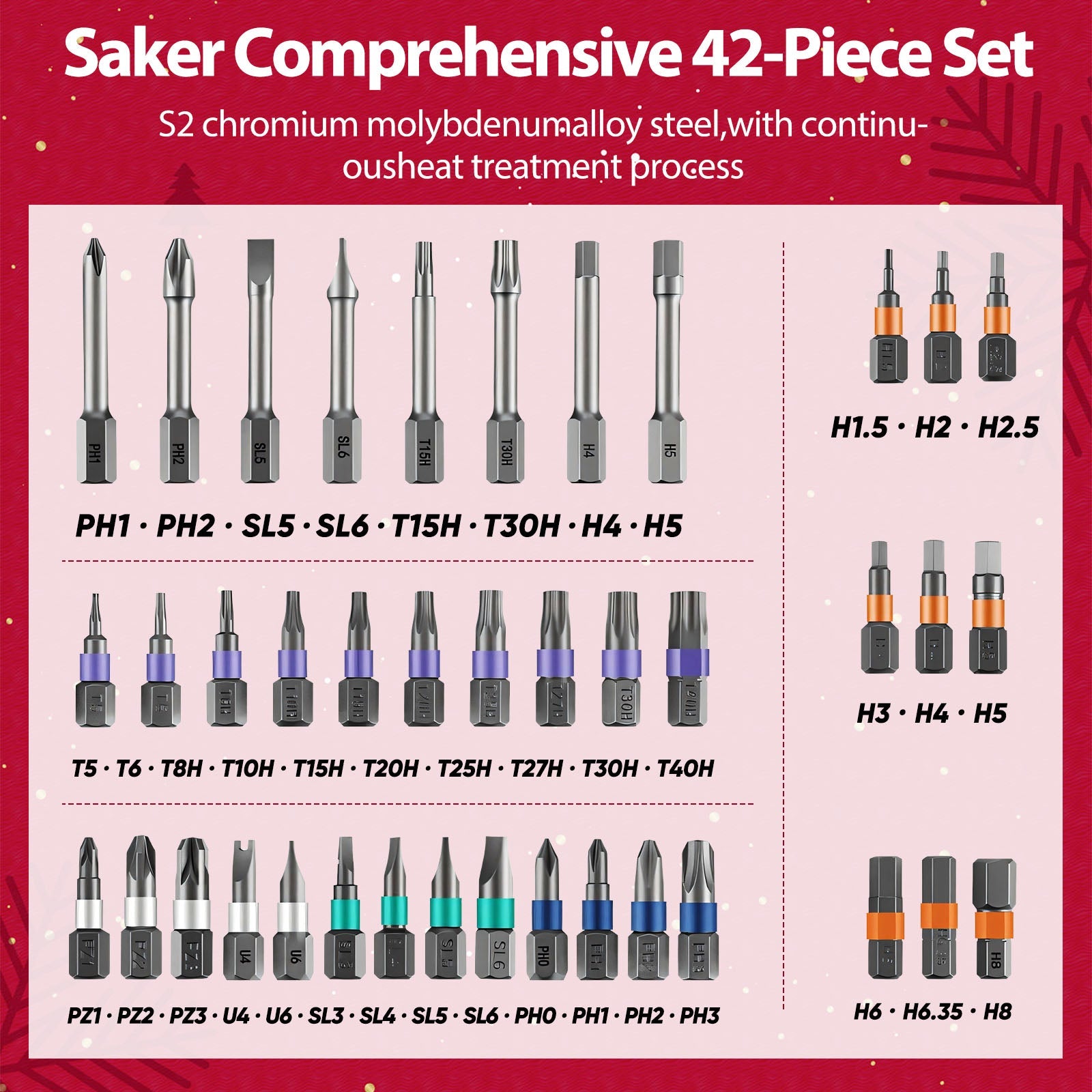 Sakerplus® 42 in 1 Magnetic Screwdriver Set