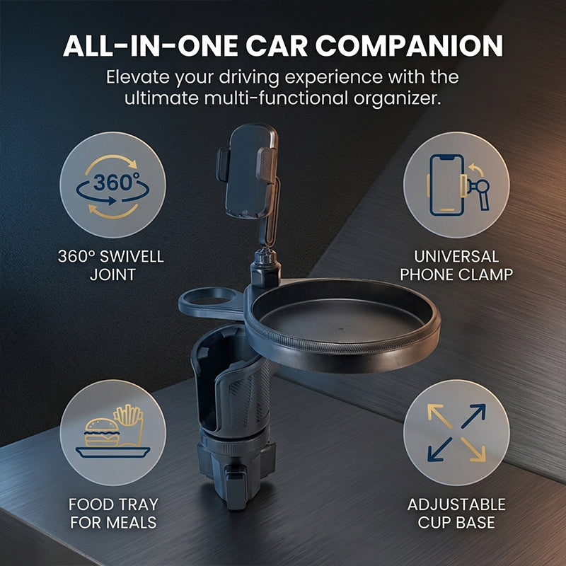Sakerplus® Car Cup Holder Tray Organizer