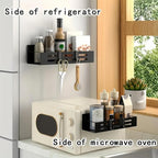 Sakerplus Moveable Magnetic Refrigerator Storage Rack
