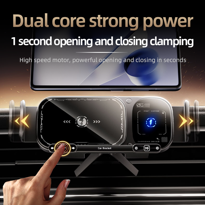 Sakerplus® Wireless Charging Rotating Car Mount
