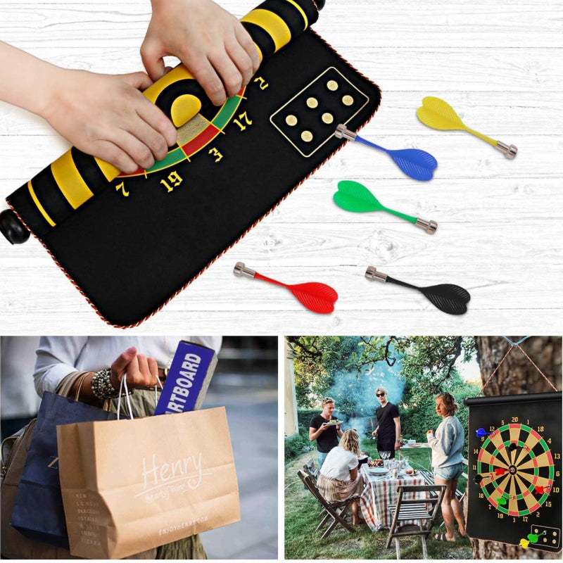 Sakerplus® Magnetic Dart Board Double-Sided Game