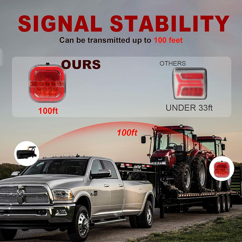 Sakerplus® Wireless Trailer Lights Kit