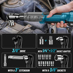 Sakerplus Cordless Electric Ratchet Wrench Set
