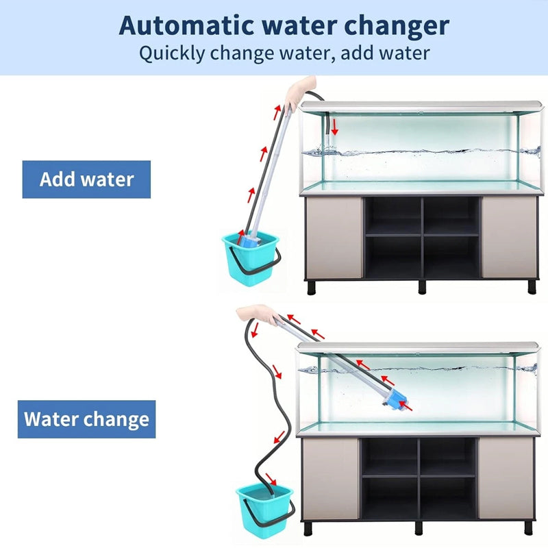 Sakerplus Electric Aquarium Gravel Cleaner with Filter