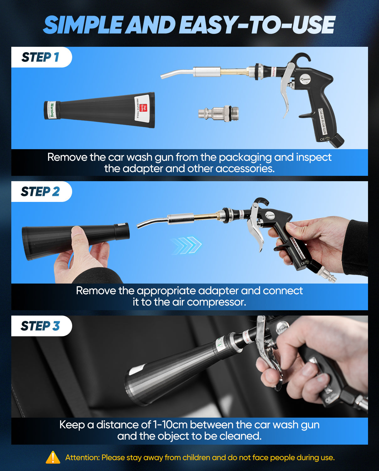 Sakerplus Tornado Dry Cleaning Gun