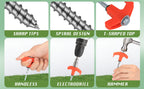 Sakerplus 8" Screw in Tent Stakes