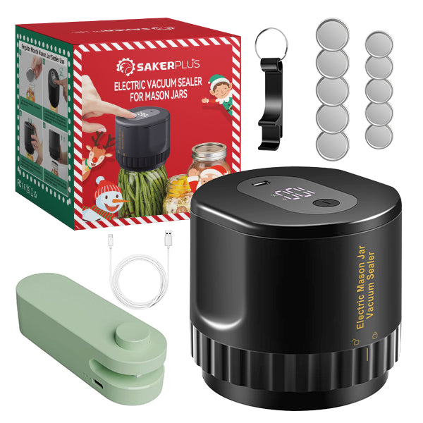 Efficient Food Saver - SakerPlus Electric Vacuum Sealer For Mason Jars