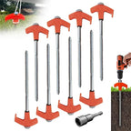 Sakerplus 8" Screw in Tent Stakes