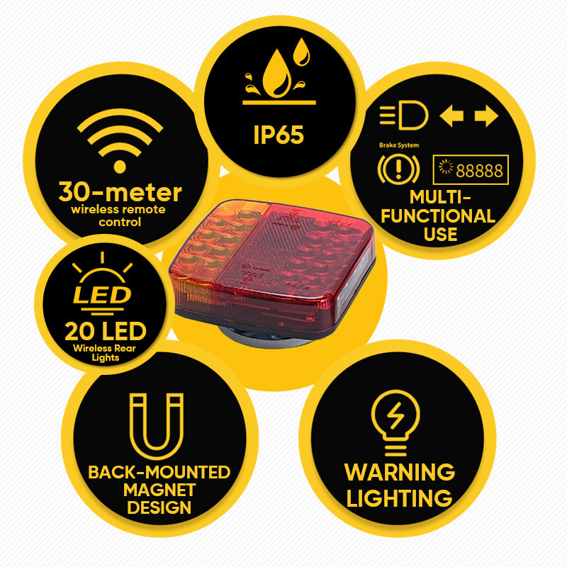 Sakerplus® Wireless Trailer Lights Kit