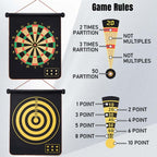 Sakerplus® Magnetic Dart Board Double-Sided Game
